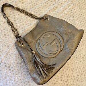 Gucci Metallic Shoulder Bag **PRICE FIRM***